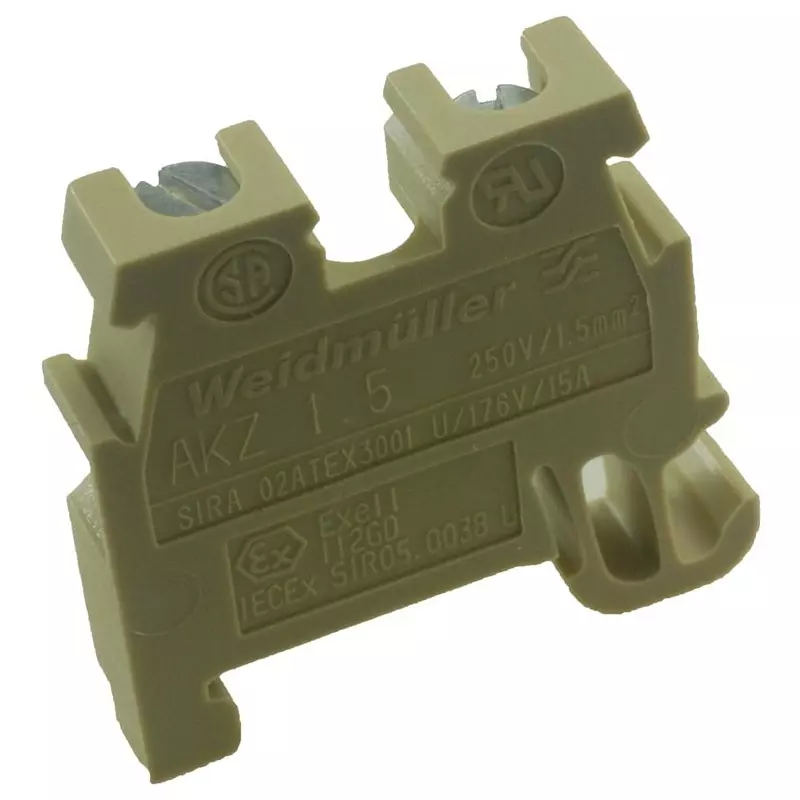 WEIDMULLER DIN Rail Terminal Blocks TERMINAL BLOCK, 1.5MM2, 24-14AWG, 340460000