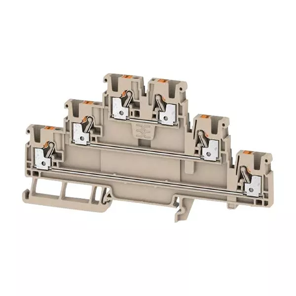 WEIDMULLER DIN Rail Terminal Blocks TERMINAL BLOCK, DIN RAIL, 6POS, 12AWG, 2428510000