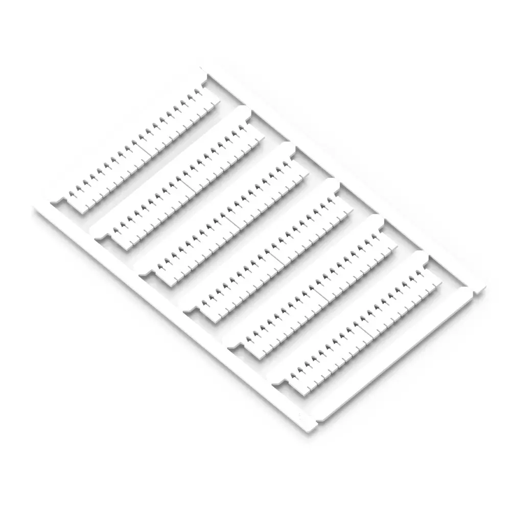 Connectwell Marker Card 5 mm Pitch Length with 84 Tags MC4, White