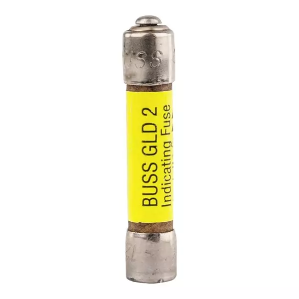 EATON ELECTRONICS Indicating Fuse, Fast ACting, 2A, 125VAC, BK/GLD-2