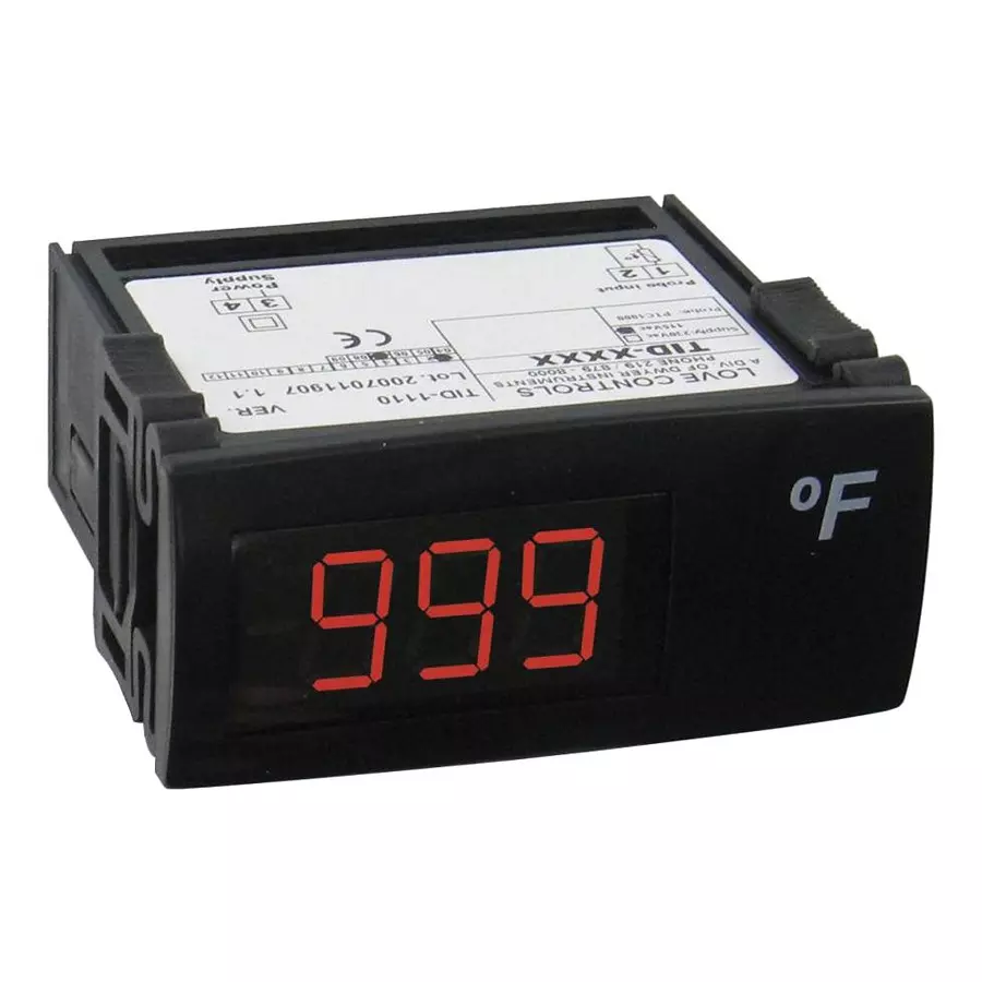 DWYER Temp/Process Indicator, 3Digit, 110VAC, TID-1110.