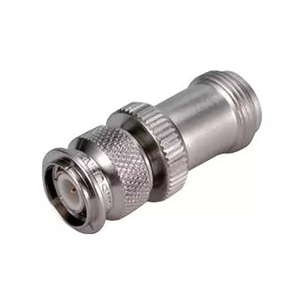 HUBER+SUHNER Rf Coax Adapter, Tnc Plug-N JACk, 50 Ohm, 33"TNC-N-50-1/133"UE