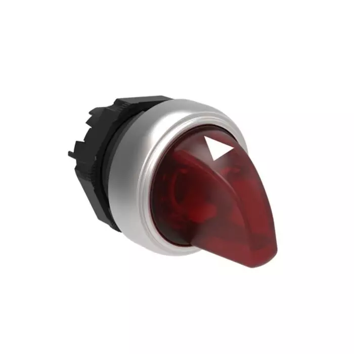 Lovato LPCSL13 Series 3 Position Selector Switch Head, 22 mm Cutout, Red Handle, LPCSL1304