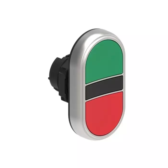 Lovato LPCB71 Series Green, Red Momentary Push Button, 22 mm Cutout, LPCB7113