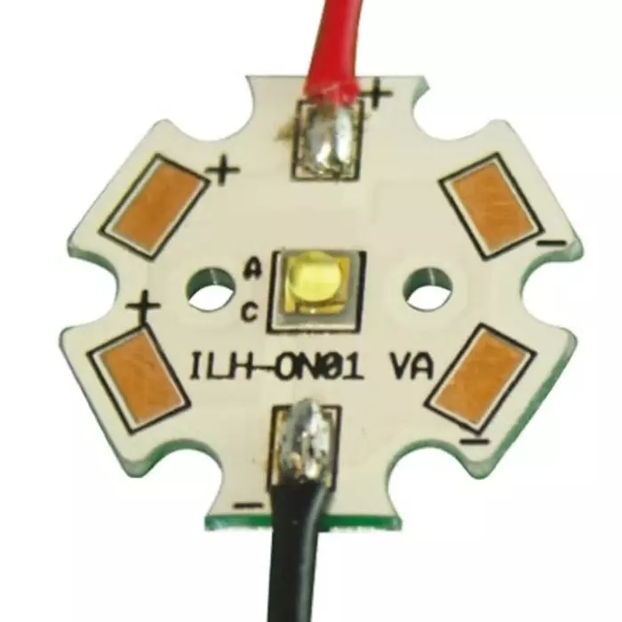 Intelligent LED Solutions OSLON Square 1+ PowerStar LED Array, 1 White LED (2700K), ILH-OO01-HWWH-SC211-WIR200.