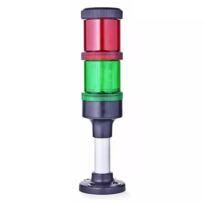 AUER Signal ECOmodul60 Series Red/Green Signal Tower 2 Lights 24 V AC/DC Base Mount, ECO60-Q02