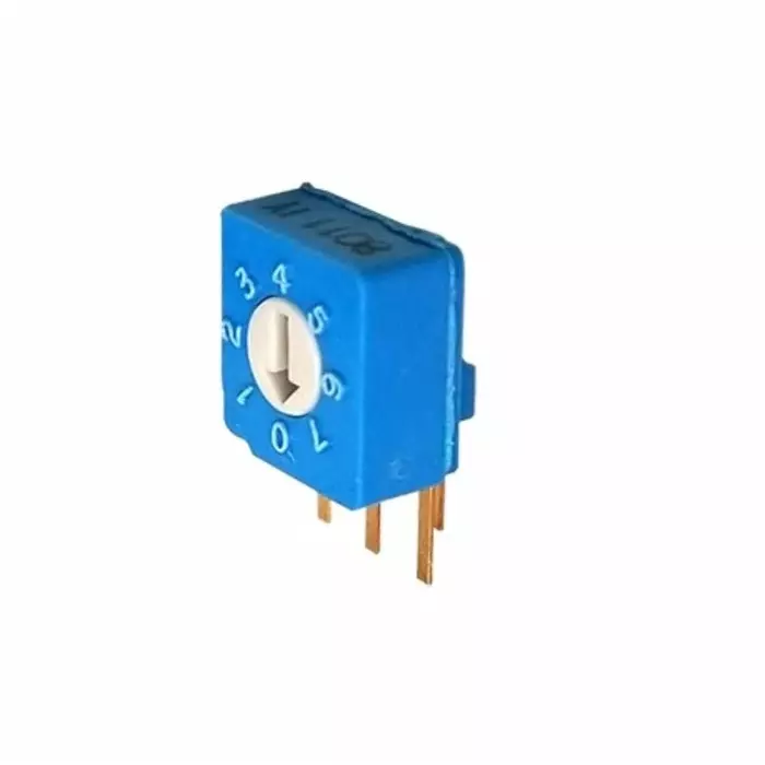 NIDEC COPAL ELECTRONICS GMBH S-8 Series BCD Rotary Switch 8 Position 100 mA Pin Terminal, S-8011 (Pack of 50 Pcs)