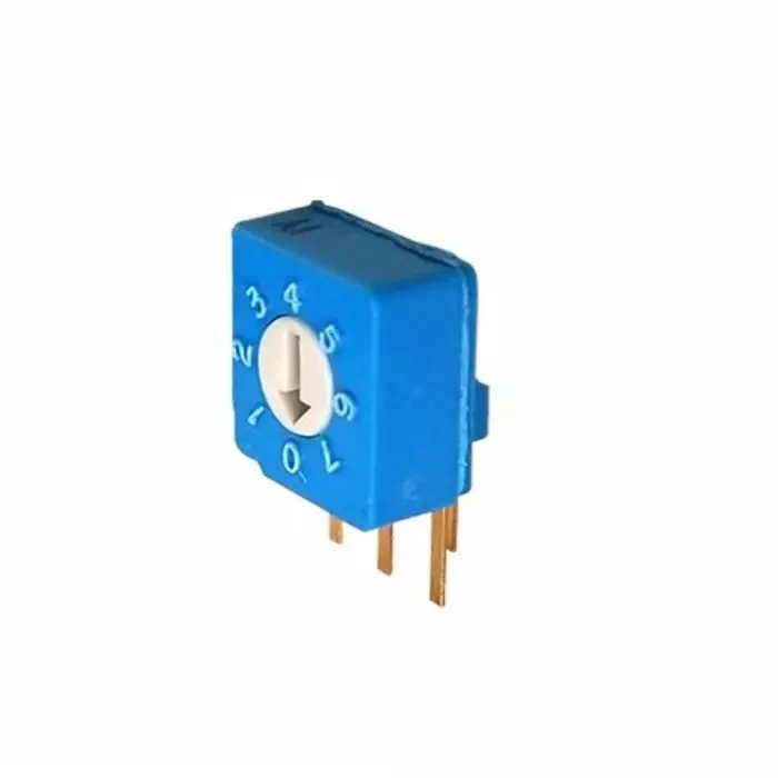 NIDEC COPAL ELECTRONICS GMBH S-8 Series BCD Rotary Switch 8 Position 100 mA Pin Terminal, S-8031 (Pack of 50 Pcs)