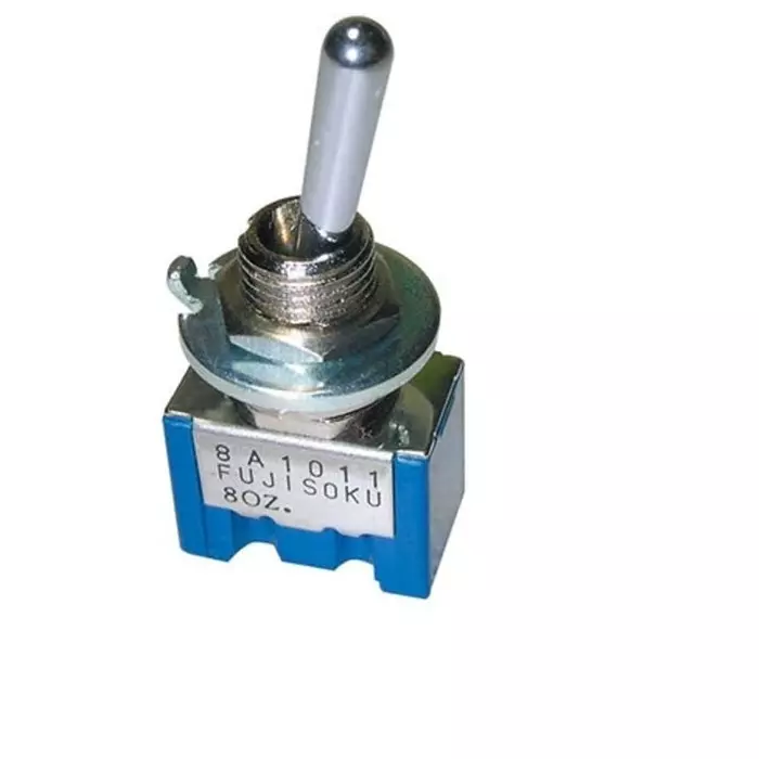 NIDEC COPAL ELECTRONICS GMBH Toggle Switch PCB Mount On-Off-On SPDT Solder Terminal, 8A1021-Z