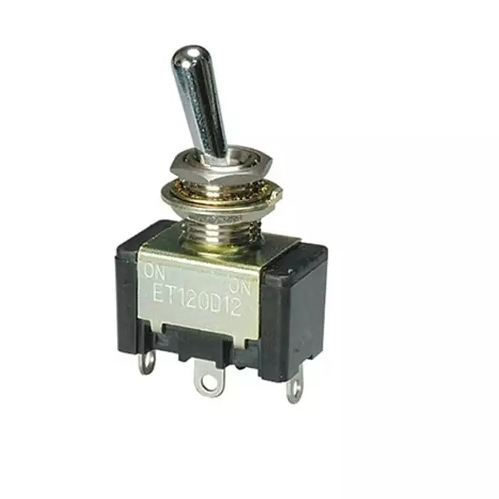 NIDEC COPAL ELECTRONICS GMBH Toggle Switch PCB Mount On-On DPDT Solder Terminal, ET225N12-Z (Pack of 10 Pcs)