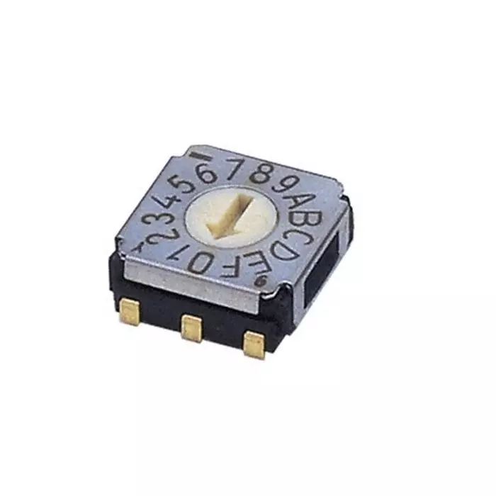 NIDEC COPAL ELECTRONICS GMBH SA-7000 Series Rotary Switch 16 Position 100 mA J-Hook Terminal, SA-7150TA (Pack of 500 Pcs)
