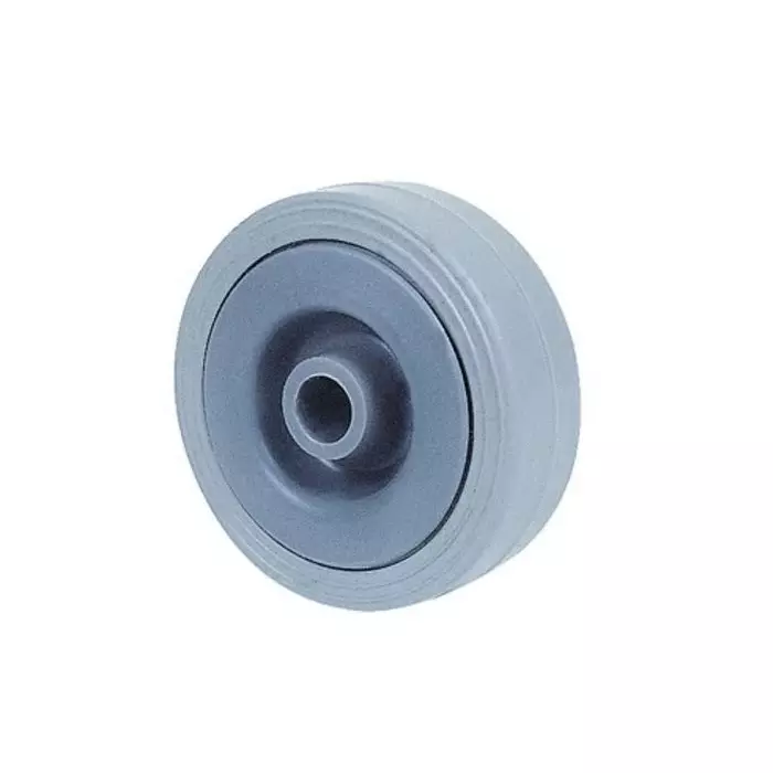 Guitel Hervieu Grey Thermoplastic Rubber Quiet Operation Trolley Wheel 12 Kg, 380110