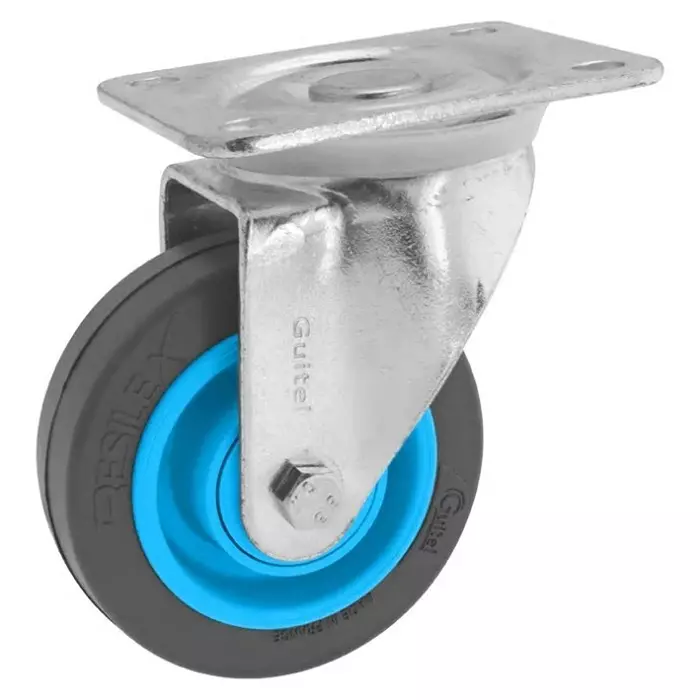 Guitel Hervieu Swivel Castor Wheel 200 Kg Capacity 100 mm Wheel, 379542
