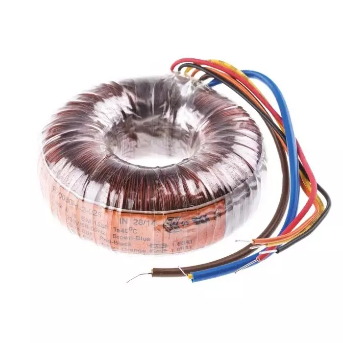 Nuvotem Talema Toroidal Transformer 230V AC 2 x 25V AC 80VA 2 Output, 0080P1-2-025