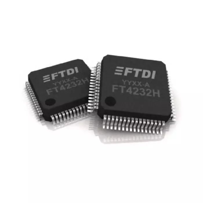 FTDI USB Controller 12 Mbps 3.3 V 64-Pin QFN, FT4232HQ-TRAY
