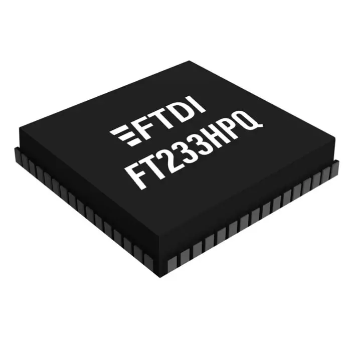 FTDI USB Controller 12 Mbps USB 2.0 3.3 V 64-Pin QFN 64, FT233HPQ-TRAY (Pack of 260 Pcs)