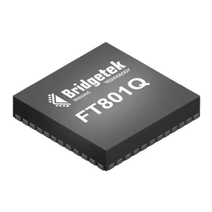 FTDI Graphics Controller Surface Mount 48-Pin VQFN, FT801Q-R (Pack of 2500 Pcs)