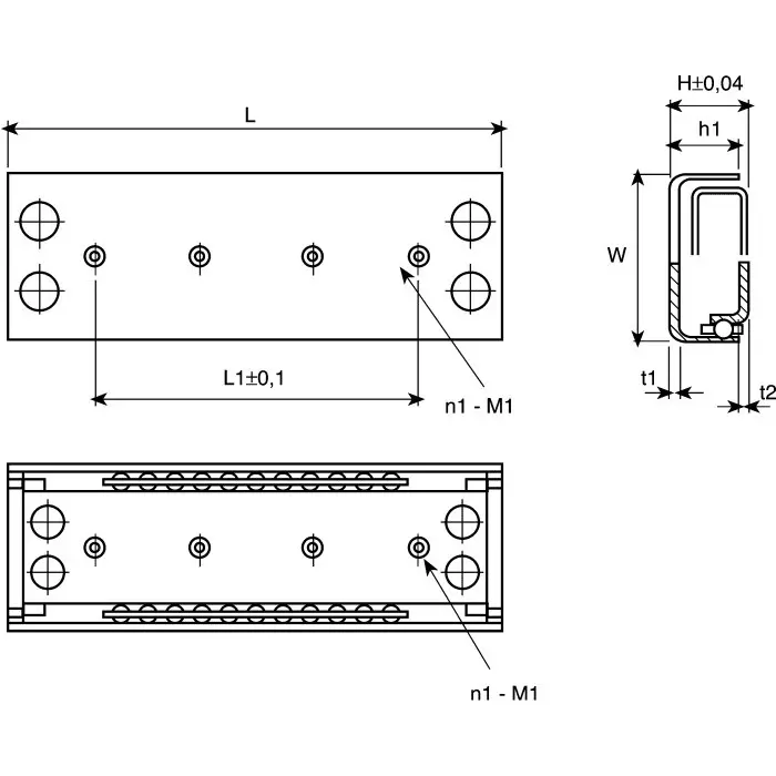 IKO Stainless Steel Linear Slides 38 mm Stroke Length, BSP1045SL