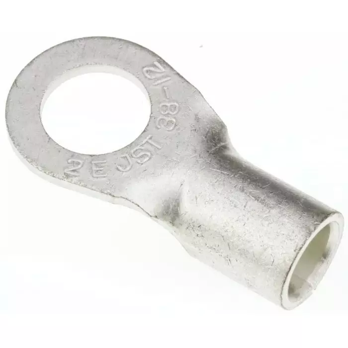 JST (JAPAN SOLDERLESS TERMINALS) R Uninsulated Ring Terminal 12mm Stud Size 26.6mm² to 42.4mm² Wire Size, 38-12 (Pack of 10 Pcs)
