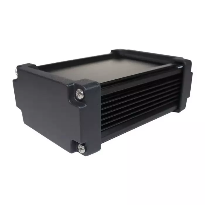 Takachi Electric Industrial AWN Black Aluminium Heat Sink Case 150x106.3x56.3 mm, AWN11-6-15EBB