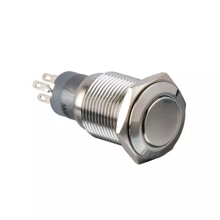 ARCOLECTRIC (BULGIN LIMITED) Push Button Switch Latching Panel Mount 16.2 mm Cutout DPDT 250V AC IP67, MP0045/1E0NN000S
