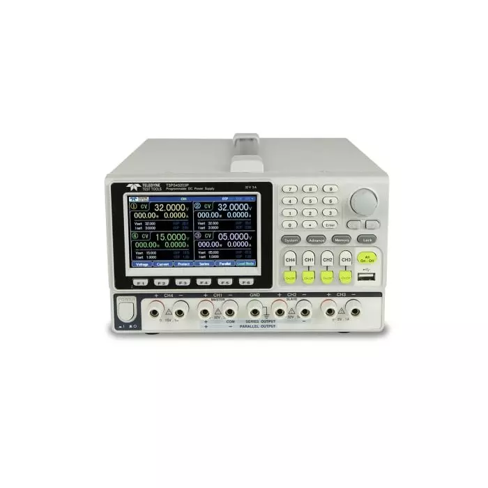Teledyne LeCroy T3PS Series Digital Bench Power Supply 0-32V 0-3A 4-Output 0-50W, T3PS43203P