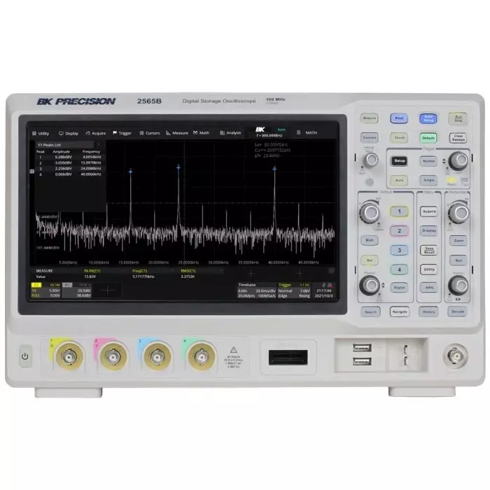 BK Precision 2560B Series 100 MHz Bench Oscilloscope 4 Analogue Channels, BK2565B