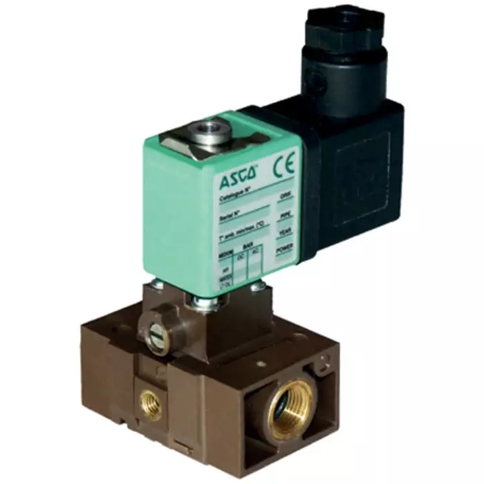 EMERSON - ASCO Solenoid Valve 3 Ports M5 Connection Size, 10900001.24/DC
