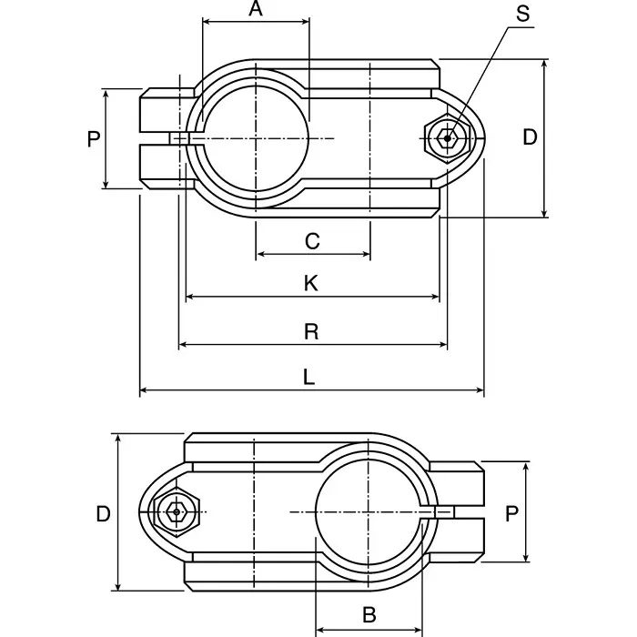 Rose+Krieger Cross Clamp Connecting Component Strut Profile 12-18 mm, K00018CCE (Pack of 10 Pcs)