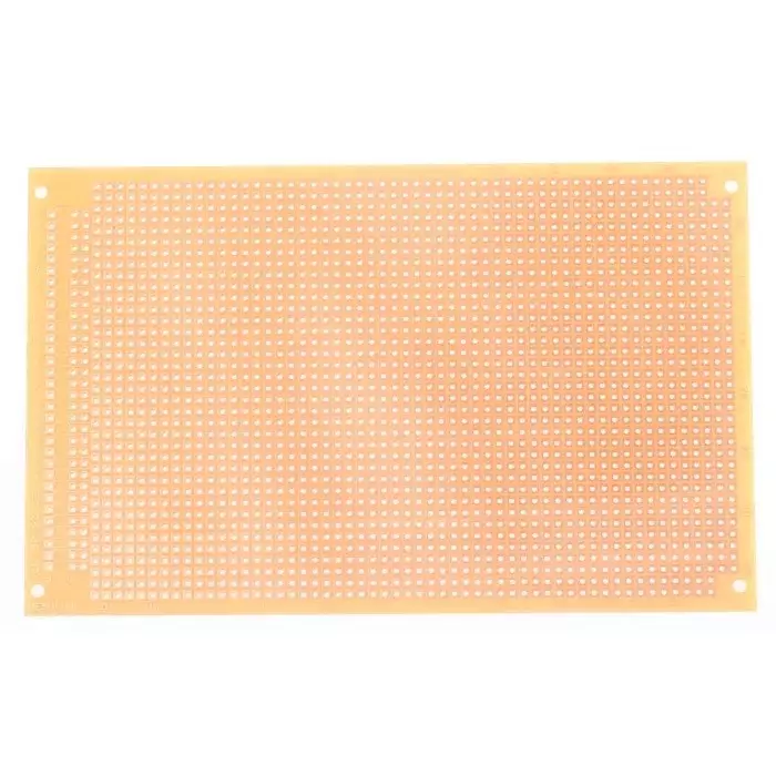 Roth Elektronik Single Sided DIN 41612 C Eurocard PCB FR2 With 37 x 55 1mm Holes, 2.54 x 2.54mm Pitch, 160 x 100 x 1.5mm, RE319-HP