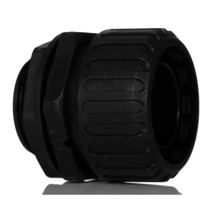 Adaptaflex Straight Conduit Fitting 32mm Nominal Size M32 Nylon 66 Black IP65 Rating, 7TCA296060R0135XF32/M32/D (Pack of 5 Pcs)