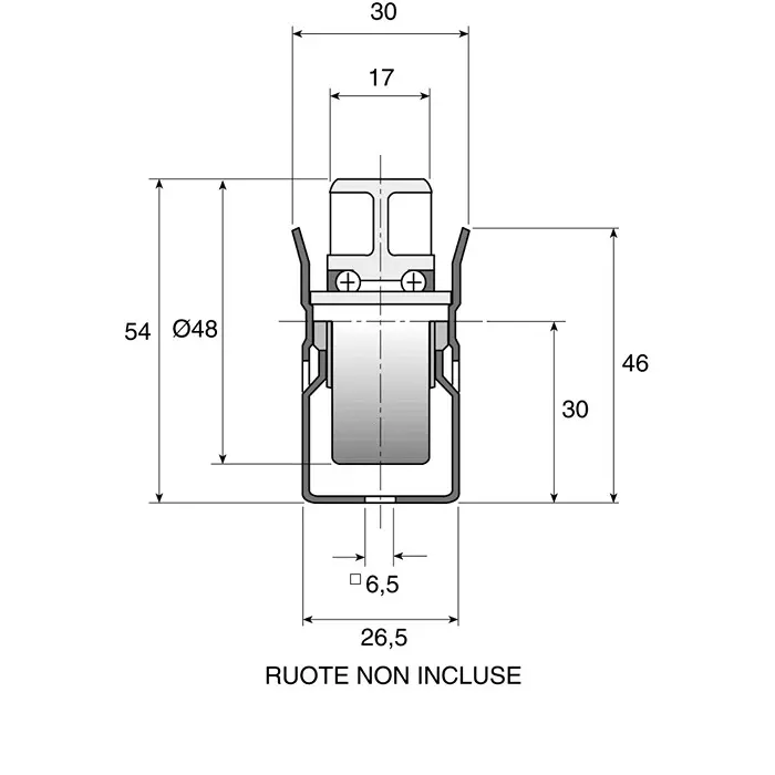 Interroll Roller Track 998mm Length x 30mm Width x 54mm Height, BU40