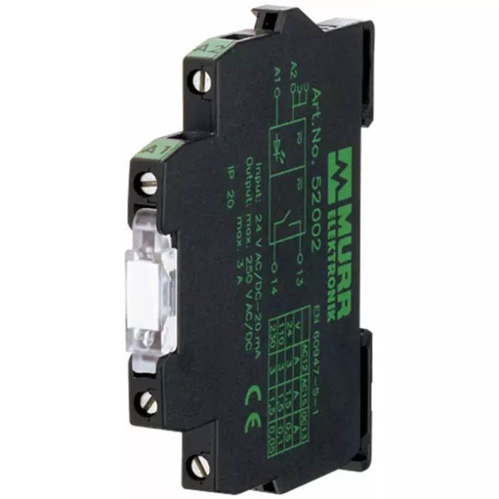 Murrelektronik Limited MIRO 6.2 Series Solid State Interface Relay 48 VDC Control 1 A Load DIN Rail Mount, 52515