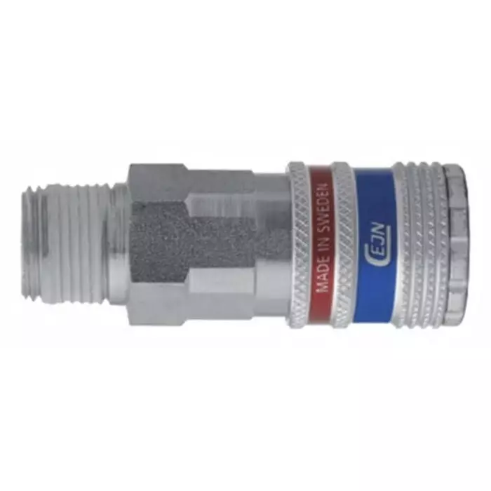 CEJN Pneumatic Quick Connect Coupling Brass & Stainless Steel Male R 3/8 Male Threaded, C103152154