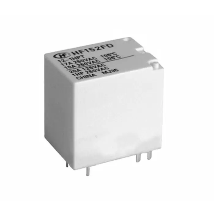 Hongfa Europe GMBH PCB Mount Power Relay 12V DC Coil 17A Switching Current SPDT, HF152FD/12-1ZTF(335) (Pack of 50 Pcs)