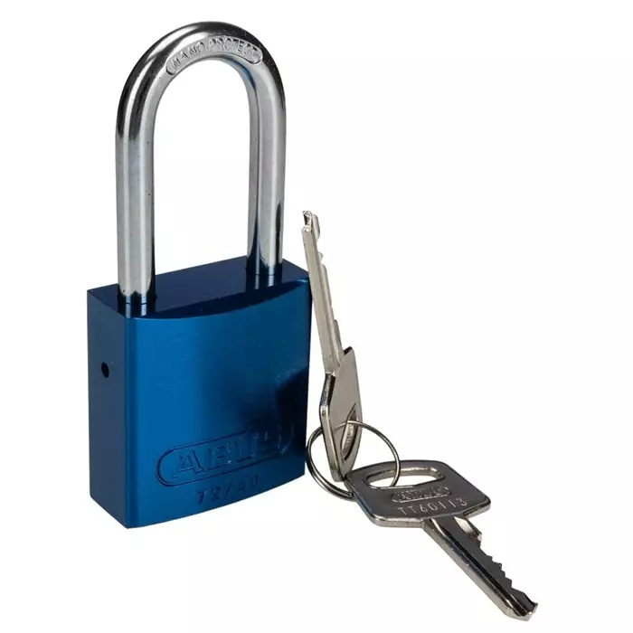 ABUS Key Weatherproof Aluminium Padlock Keyed Alike 6 mm Shackle 38.5 mm Body, 4003318451409
