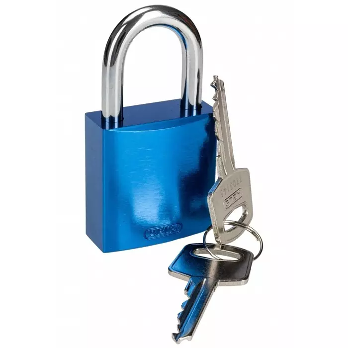 ABUS Key Weatherproof Aluminium Padlock Keyed Alike 6 mm Shackle 38.5 mm Body, 45122