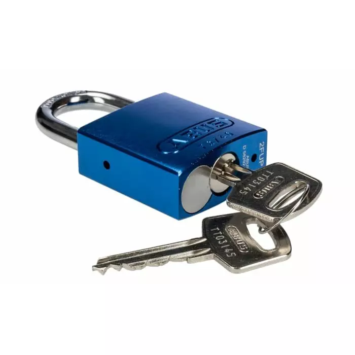 ABUS Key Weatherproof Aluminium Padlock Keyed Alike 6 mm Shackle 38.5 mm Body, 45122