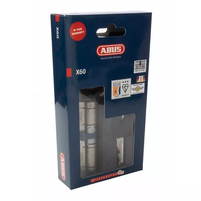 ABUS Euro Cylinder Lock Brass 35/45 mm (80 mm), 91338