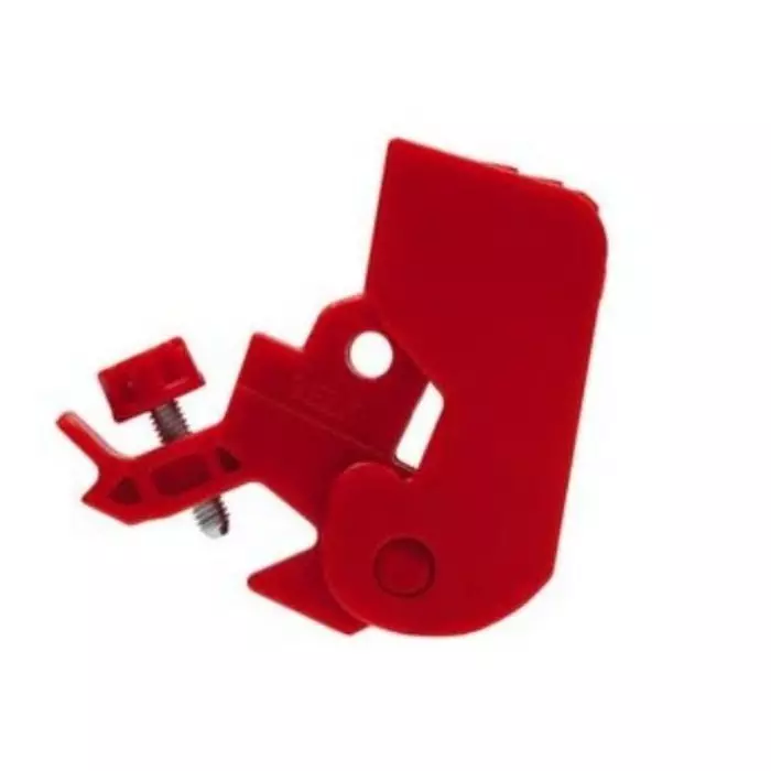 ABUS Red 1-Lock ABS Universal Circuit Breaker Lockout 6.5mm Shackle 53mm Attachment, E203