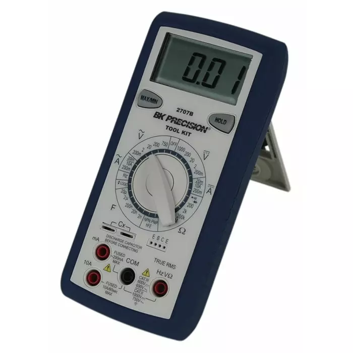 BK Precision Handheld Digital Multimeter True RMS 10A ac Max 10A dc Max 750V ac Max - UKAS Calibrated, BK2707B