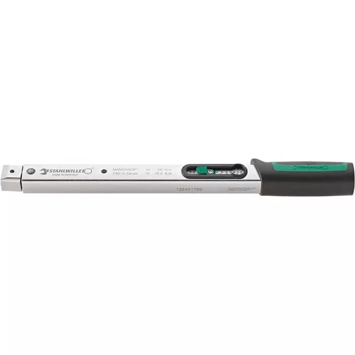 Stahlwille Quick Click Torque Wrench 20-100 Nm Rectangular Drive 9x12 mm Insert, 50184010