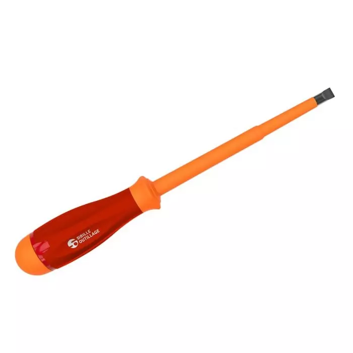 Penta Slotted Insulated Screwdriver 3 mm Black Tip 100 mm Blade VDE/1000V, RL1-PL-4X75