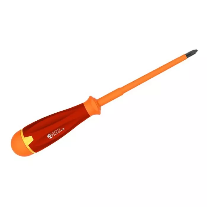 Penta Phillips Insulated Screwdriver PH3 Black Tip 150 mm Blade VDE/1000V, RL1-PH-8X150