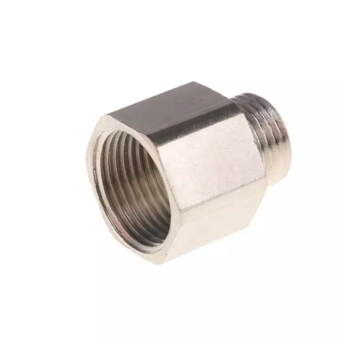 RS PRO Thread Converter Conduit Fitting 9 mm Nominal Size Brass Silver, PG9-M20