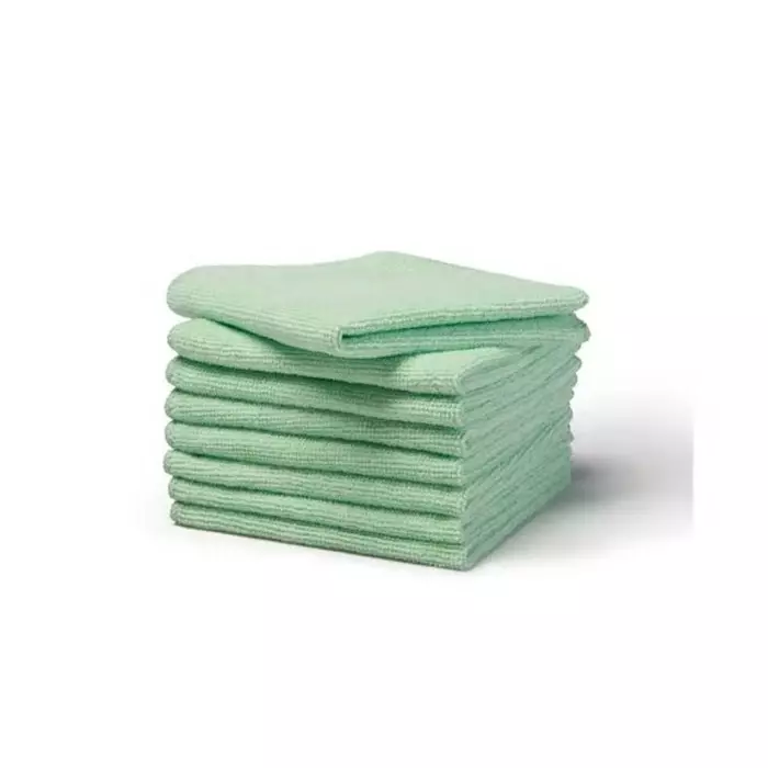 RUBBERMAID Microfiber Cloth Light Duty Green for Wet/Dry, 1820578