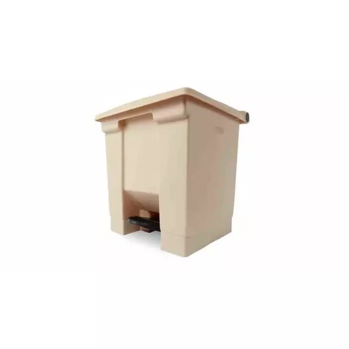 RUBBERMAID Legacy Step-On 30L Beige Pedal Plastic Waste Bin, FG614300BEIG