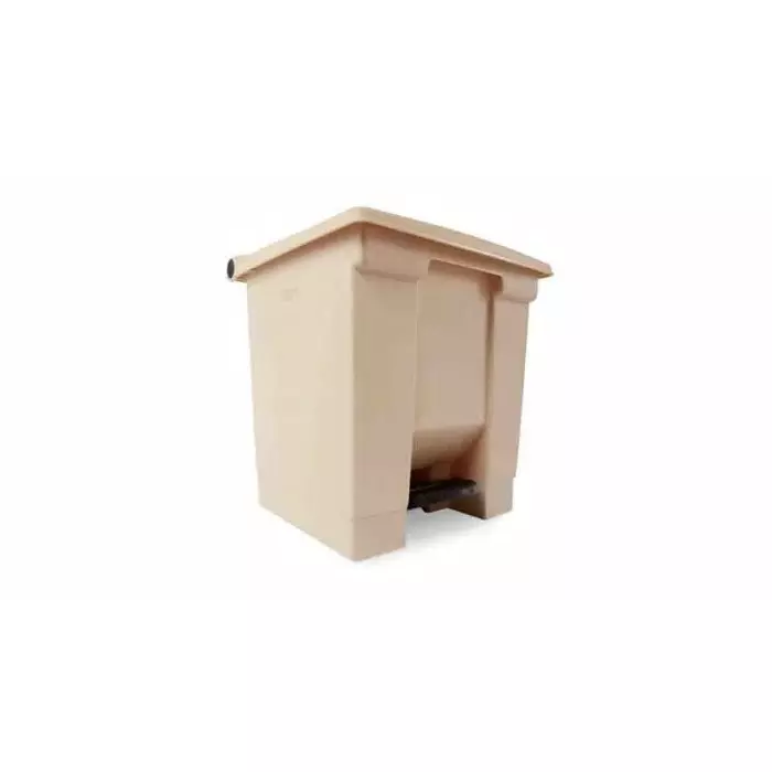 RUBBERMAID Legacy Step-On 30L Beige Pedal Plastic Waste Bin, FG614300BEIG