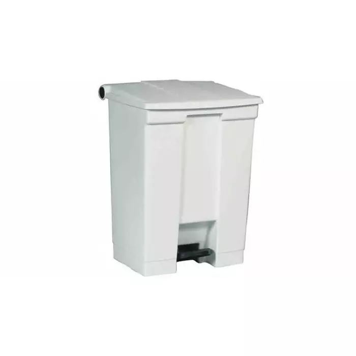 RUBBERMAID Legacy Step-On 68L White Pedal Plastic Waste Bin, FG614500WHT