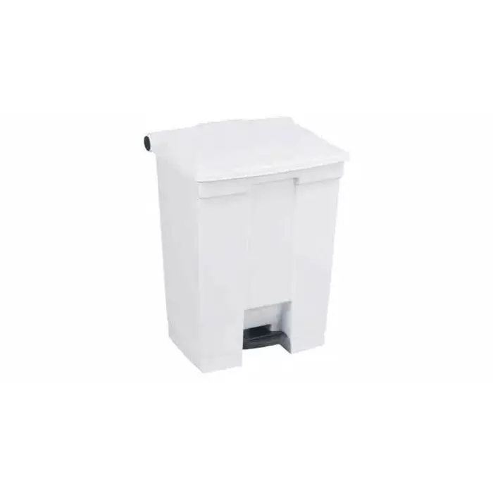 RUBBERMAID Legacy Step-On 68L White Pedal Plastic Waste Bin, FG614500WHT